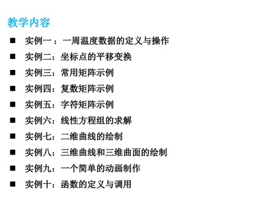 MATLAB教学视频:MATLAB 十个基础入门实例详解